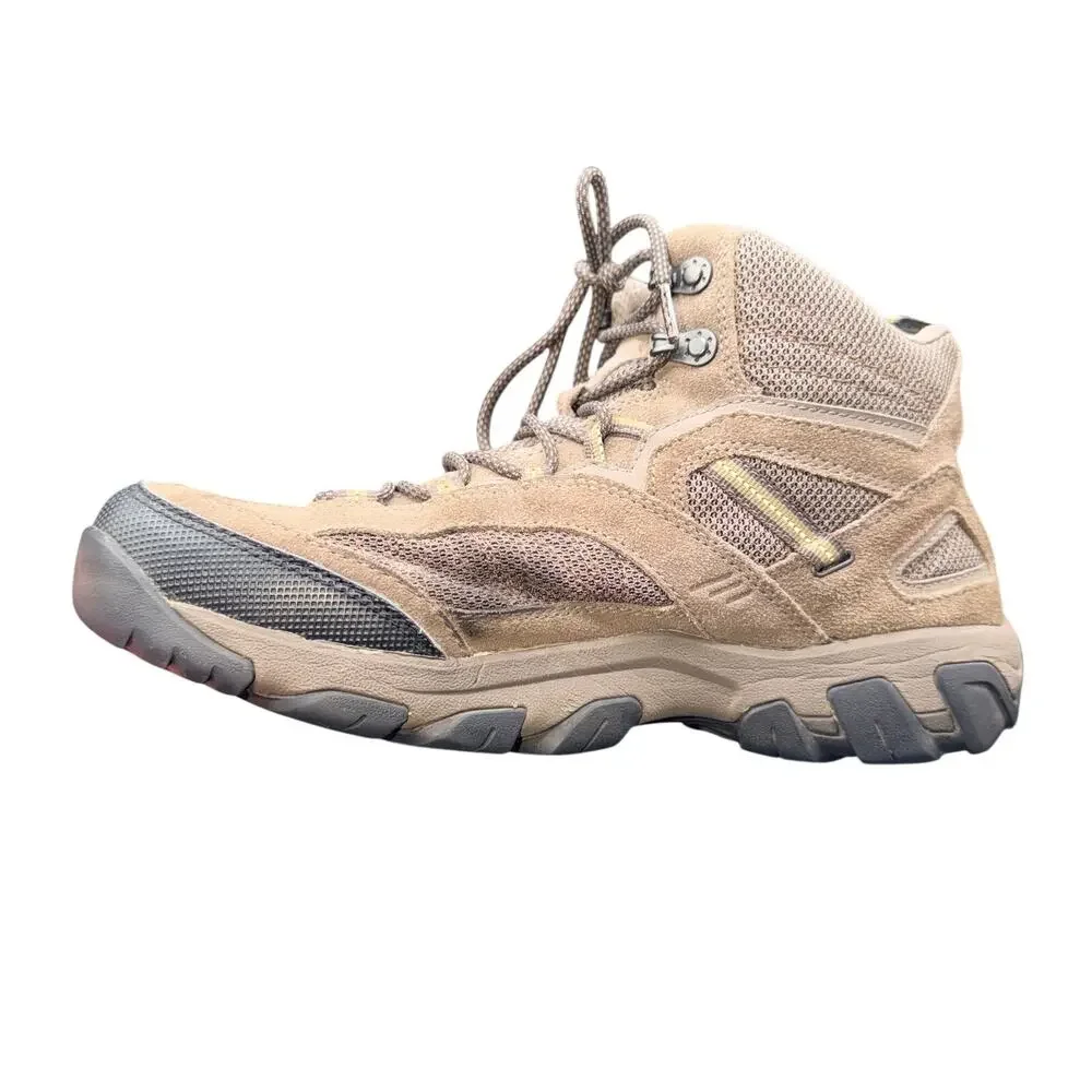 Teva Men’s Hiking Boots Brown Suede Mesh Mid Trail Shoes Size 9